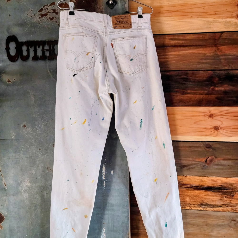 Vintage Levi's Relaxed Fit Tapered Jeans with Orange Tab Artist Pants